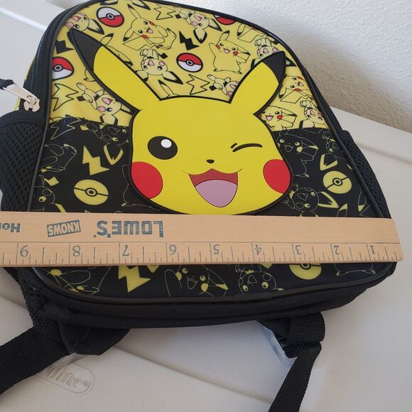 Pokémon Pikachu Mini Backpack by Bioworld - Adorable Pichu & Pokéball Design - Picture 9 of 10